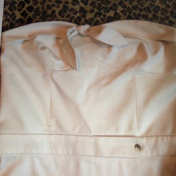 TIBI BRAND WINTER WHITE CHIC STRAPLESS DRESS - Picture 3 of 9